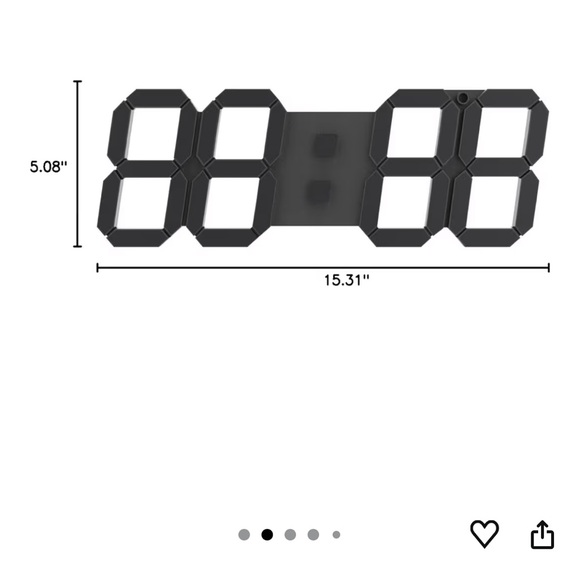 LED Digital Wall Clock - Picture 4 of 6